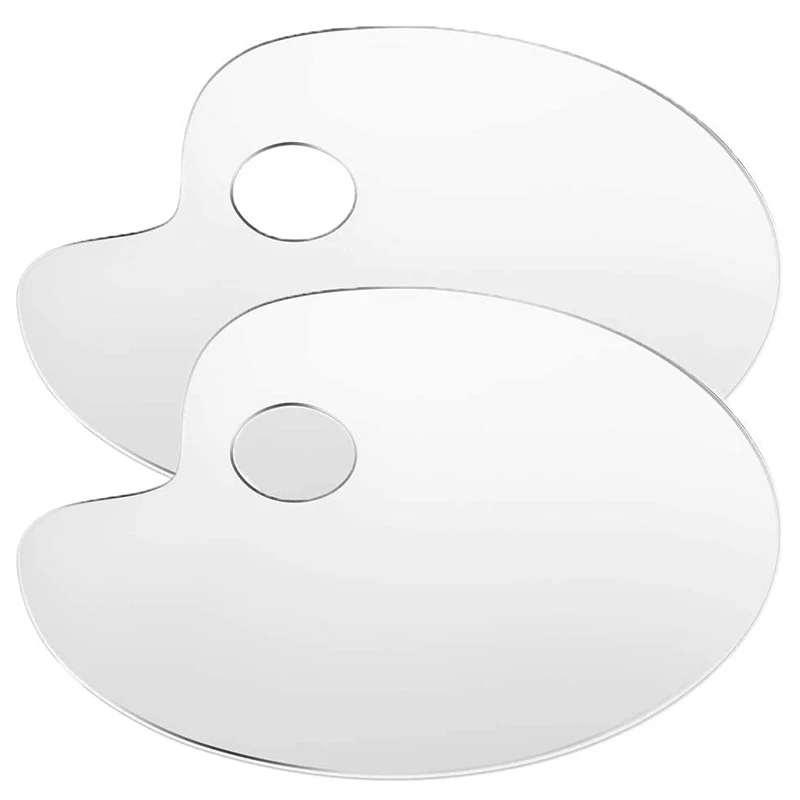 2Pcs Acrylic Artist Paint Palette 11.8 x 7.9 Inch Clear Oval Paint Palette Easy Clean Art Paint Pallet
2Pcs Acrylic Artist Paint Palette 11.8 x 7.9 Inch Clear Oval Paint Palette Easy Clean Art Paint Pallet
