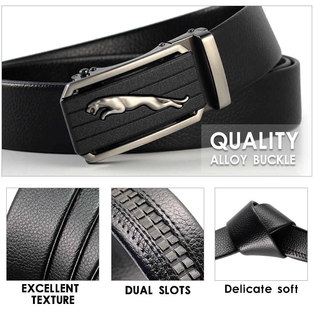 Men's Belt Leopard Automatic Buckle Belts Business Casual Luxury Crocodile Buckle Belt Leather Ratchet Belt Ceinture Homme
Men's Belt Leopard Automatic Buckle Belts Business Casual Luxury Crocodile Buckle Belt Leather Ratchet Belt Ceinture Homme