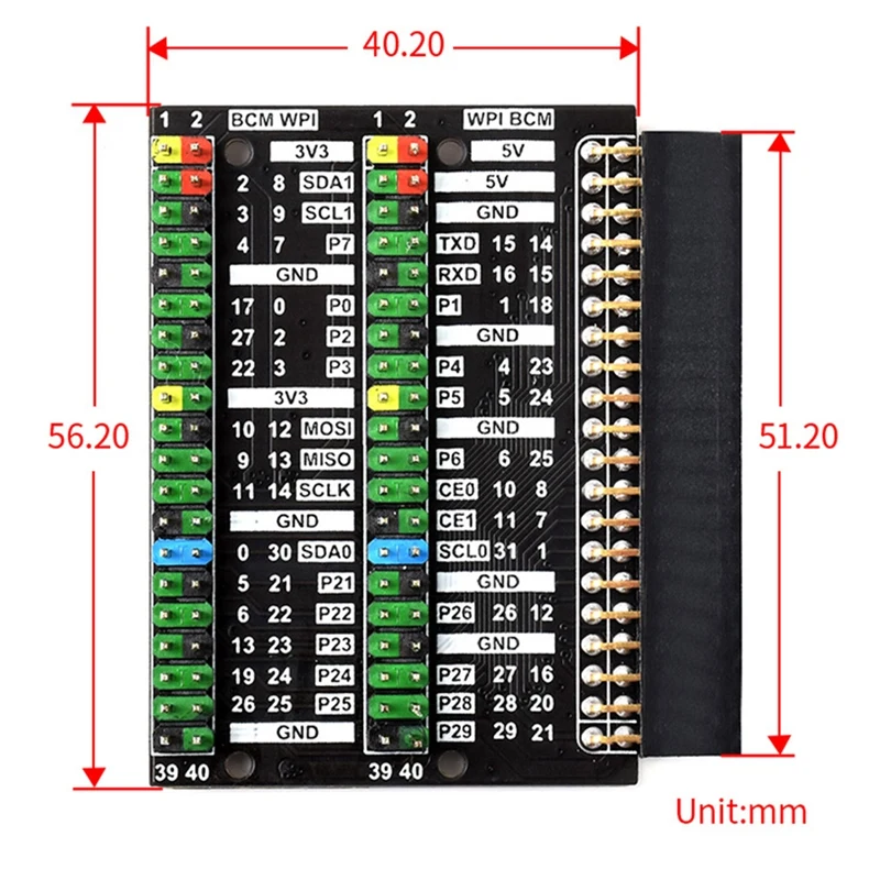 Raspberry Pi 400 GPIO Header 2X40 Pin Raspberry Pi 400