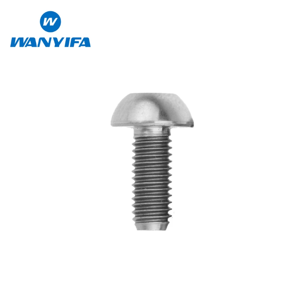 Wanyifa Titanium M5x12mm Inner Hexagon Half Round Head Bolt for Bike Bottle Cage Fixed Screw
Wanyifa Titanium M5x12mm Inner Hexagon Half Round Head Bolt for Bike Bottle Cage Fixed Screw