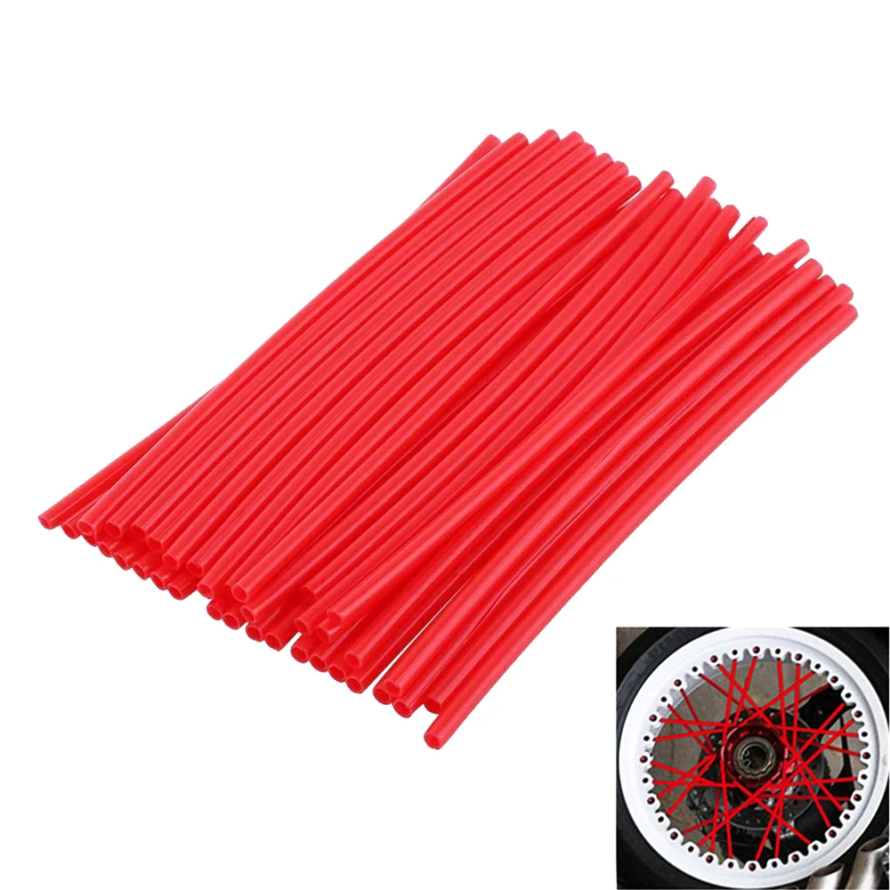 Motorcycle Wheel Spoke Wraps Cover Bike Tire Spoke Plastic Sleeves Bicycle Cool Accessories Decoration 72pcs Red
Motorcycle Wheel Spoke Wraps Cover Bike Tire Spoke Plastic Sleeves Bicycle Cool Accessories Decoration 72pcs Red
