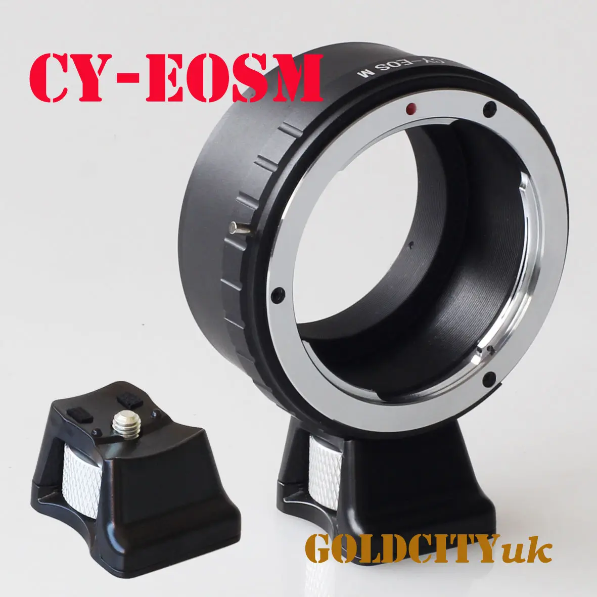 

Adapter Ring with Tripod Stand for Contax/Yashics CY Lens to canon EOSM EF-M Mirrorless Camera eosm/m1/m2/m3/m5/m6/m10/m50/m100
