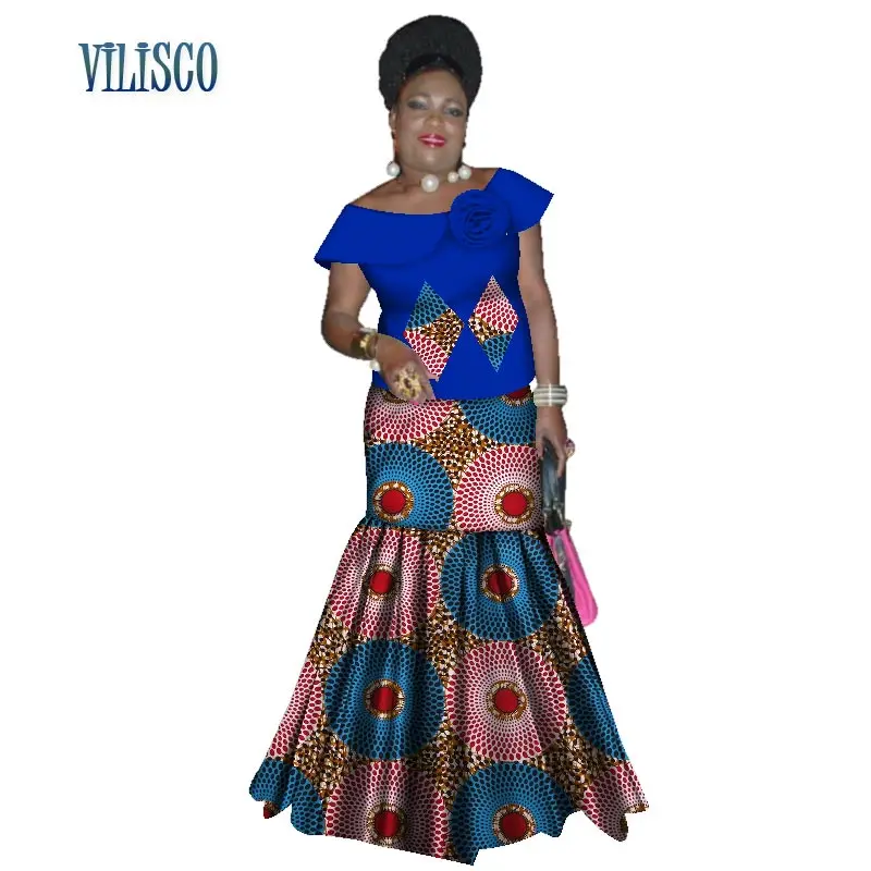 Bazin Riche African Ruffles Sleeve Tops and Skirt Sets for Women Traditional African Print 2 Pieces Skirt Sets Clothing WY3059
Bazin Riche African Ruffles Sleeve Tops and Skirt Sets for Women Traditional African Print 2 Pieces Skirt Sets Clothing WY3059