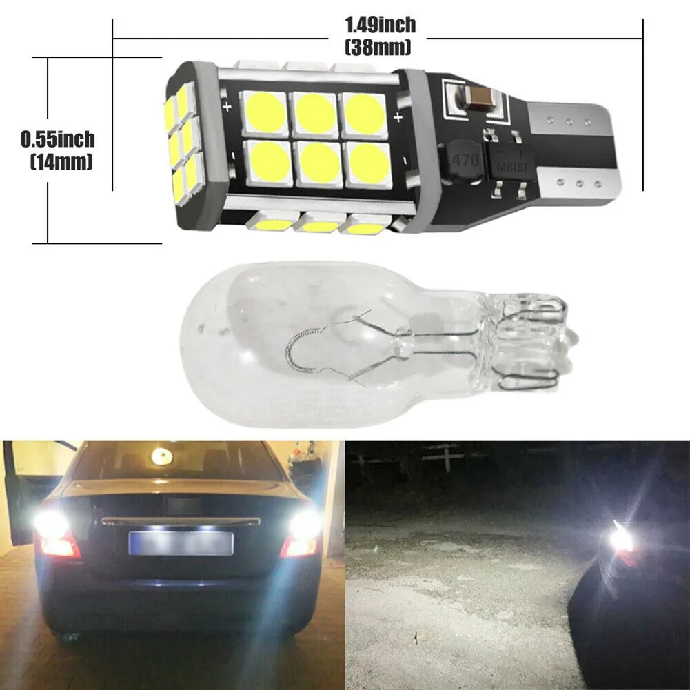 10X T15 921 LED Bulbs CANBUS 1200LM White 6000K Car Backup Light Reverse Lamp T15 White LED Bulbs
10X T15 921 LED Bulbs CANBUS 1200LM White 6000K Car Backup Light Reverse Lamp T15 White LED Bulbs