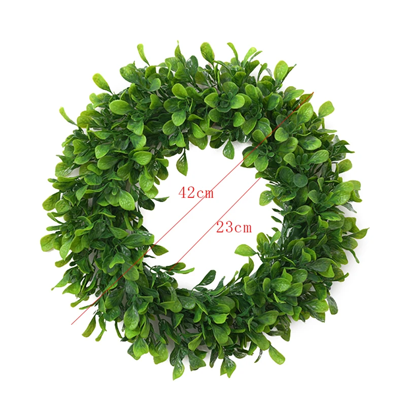 Artificial Green Plant Garland Simulation Green Plant Garland Home Office Decoration Eucalyptus Leaf Wreath 42cm Home Decor 
Artificial Green Plant Garland Simulation Green Plant Garland Home Office Decoration Eucalyptus Leaf Wreath 42cm Home Decor