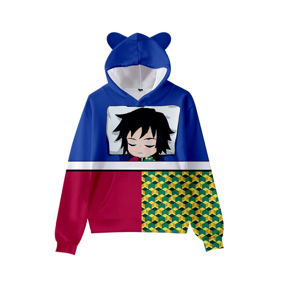 Cat Ears Kids Hoodie Demon Slayer Hoodie Anime 3D Harajuku Streetwear Kimetsu no Yaiba Hoodie High Quality Casual Sweatshirt
Cat Ears Kids Hoodie Demon Slayer Hoodie Anime 3D Harajuku Streetwear Kimetsu no Yaiba Hoodie High Quality Casual Sweatshirt