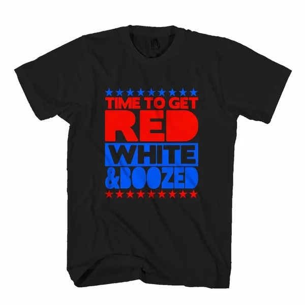 America 4th of July Time To Get Red White And Boozed Tee USA Funny Independence Day Shirt Drinking Beer America Man's T-Shirt
America 4th of July Time To Get Red White And Boozed Tee USA Funny Independence Day Shirt Drinking Beer America Man's T-Shirt