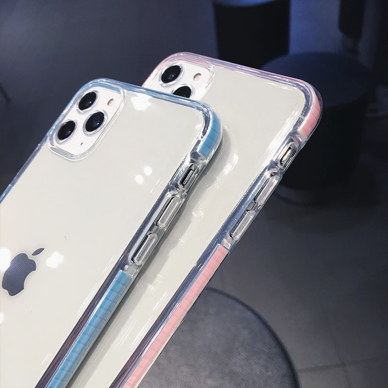 Colorful Shockproof Transparent Phone Case For iPhone 11 Pro Max XS XR 12 Mini 8 7 Plus 6 SE 2020 Soft TPU Protection Back Cover
Colorful Shockproof Transparent Phone Case For iPhone 11 Pro Max XS XR 12 Mini 8 7 Plus 6 SE 2020 Soft TPU Protection Back Cover