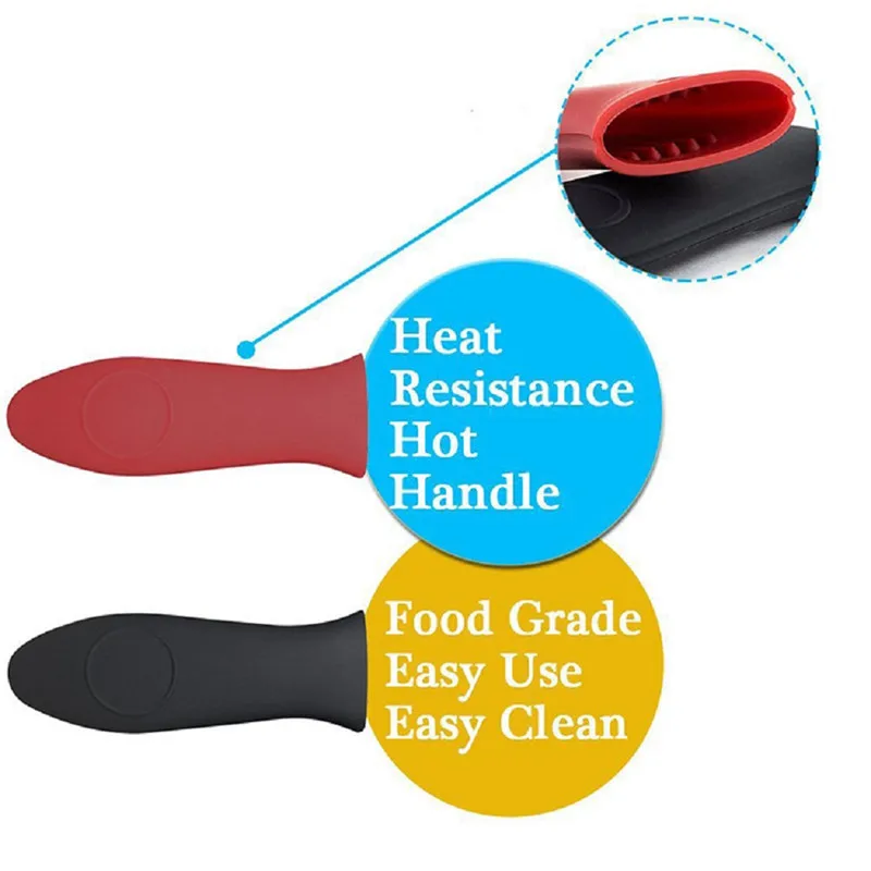 Tofok 2pcs Heat Resistant Non Slip Silicone Hot Handle Holder Cast Iron Skillet Grip Sleeve Cover For Home Kitchen Cookware New
Tofok 2pcs Heat Resistant Non Slip Silicone Hot Handle Holder Cast Iron Skillet Grip Sleeve Cover For Home Kitchen Cookware New