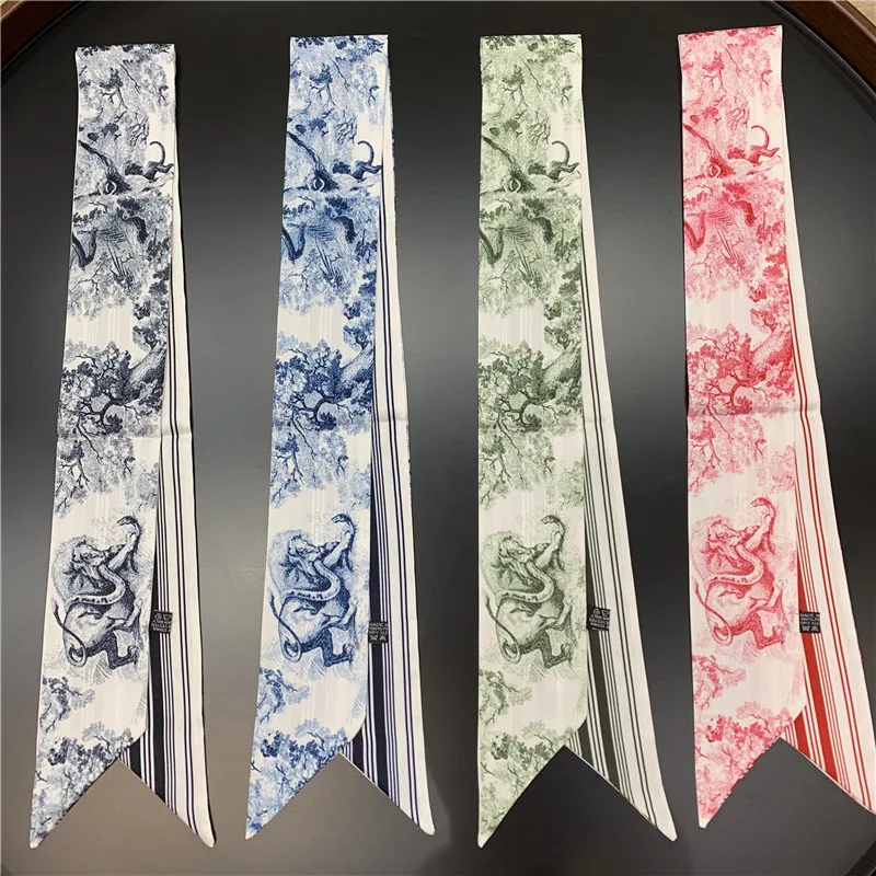 Long Silk Scarf Twill Bag Stripes Elegant Ladies Neckerchief HandBag Ribbons Jungle Zoo Fashion Headband Floral Neck Scarves
Long Silk Scarf Twill Bag Stripes Elegant Ladies Neckerchief HandBag Ribbons Jungle Zoo Fashion Headband Floral Neck Scarves