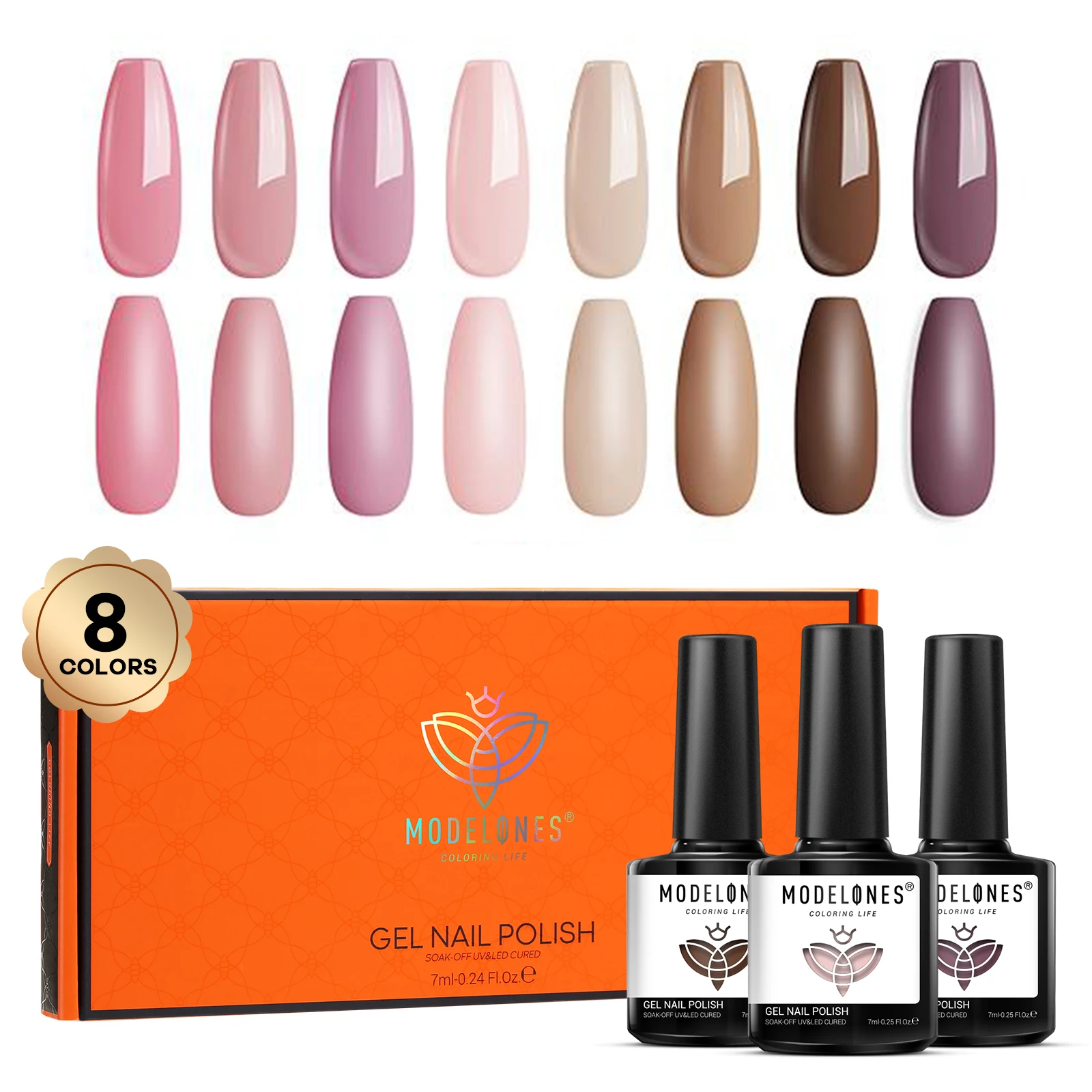 Modelones 8pcs/box Gel Nail Polish Set Nail kits Semi Permanent Manicure set Hybrid Varnish Soak Off Gel Polish Gel Nail kits
Modelones 8pcs/box Gel Nail Polish Set Nail kits Semi Permanent Manicure set Hybrid Varnish Soak Off Gel Polish Gel Nail kits
