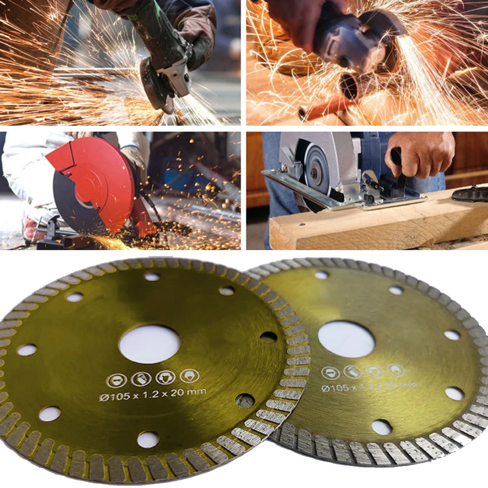 105mm 4" Angle Grinder Disc Thin Diamond Dry Porcelain Tile Turbo Blades 1*Diamond Cutting Disc For Cutting Asphalt Concrete
105mm 4" Angle Grinder Disc Thin Diamond Dry Porcelain Tile Turbo Blades 1*Diamond Cutting Disc For Cutting Asphalt Concrete
