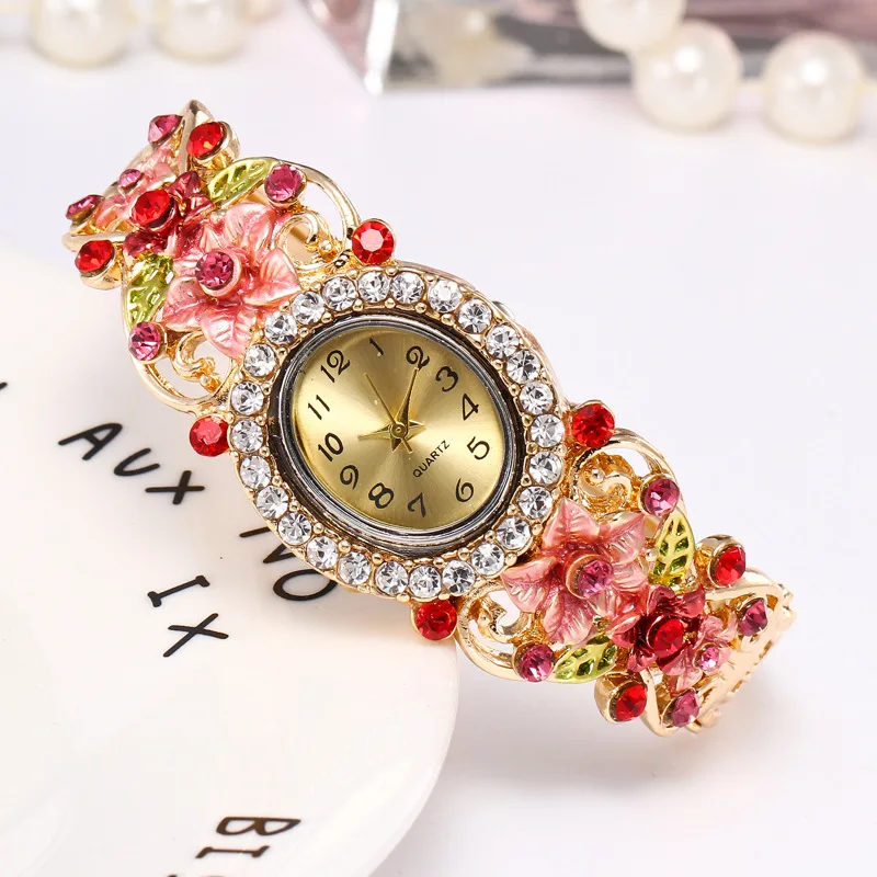 Fashion Flower Crystal Hollow Ladies Bracelet Watch Girls Woman Wristwatch Bangle Watch for Women Relógio Feminino Dropshipping
Fashion Flower Crystal Hollow Ladies Bracelet Watch Girls Woman Wristwatch Bangle Watch for Women Relógio Feminino Dropshipping