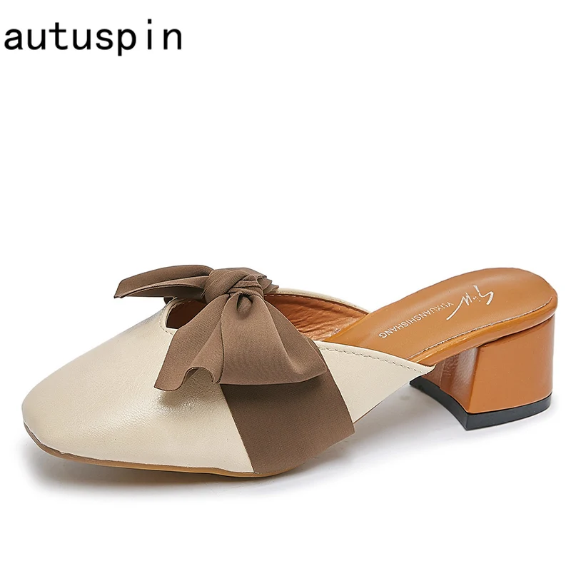 Autuspin Newest Women Mules 2021 Summer Sweet Butterfly Knot High Heels Fashion Slides Shoes Female Party Wedding Casual Shoes
Autuspin Newest Women Mules 2021 Summer Sweet Butterfly Knot High Heels Fashion Slides Shoes Female Party Wedding Casual Shoes