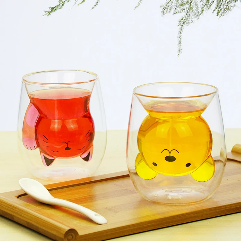 250ml cartoon animal bear coffee mug cute cat double glass juice cup coffee mugs creative cups and mugs
250ml cartoon animal bear coffee mug cute cat double glass juice cup coffee mugs creative cups and mugs