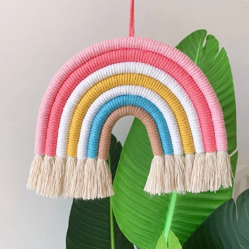 1Pc Nordic Hand-Woven Boho Rainbow Tassel Rope Home Wall Kindergarten Children Room Decoration Pendant
1Pc Nordic Hand-Woven Boho Rainbow Tassel Rope Home Wall Kindergarten Children Room Decoration Pendant