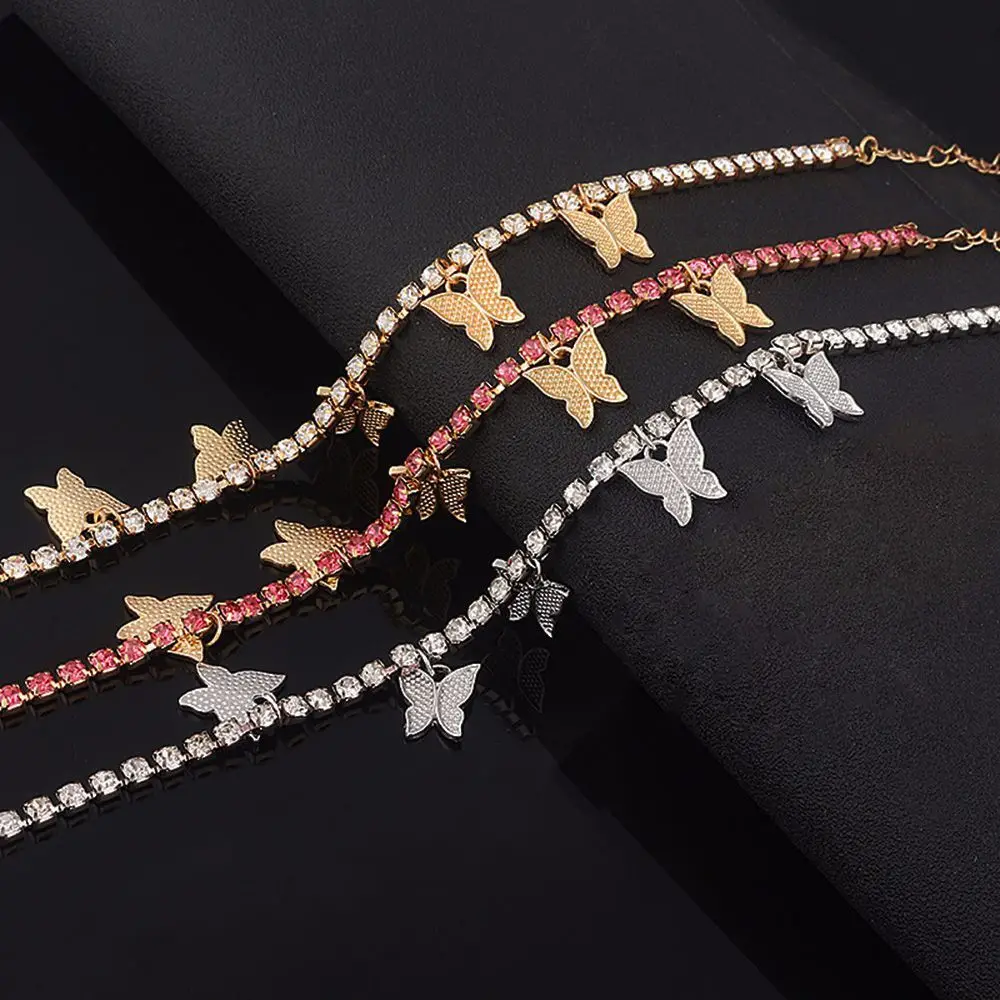 Bohemia Gold Silver Color Butterfly Anklet for Women Rhinestone Crystal Foot Bracelets Beach Sandals Barefoot Jewelry Gift
Bohemia Gold Silver Color Butterfly Anklet for Women Rhinestone Crystal Foot Bracelets Beach Sandals Barefoot Jewelry Gift