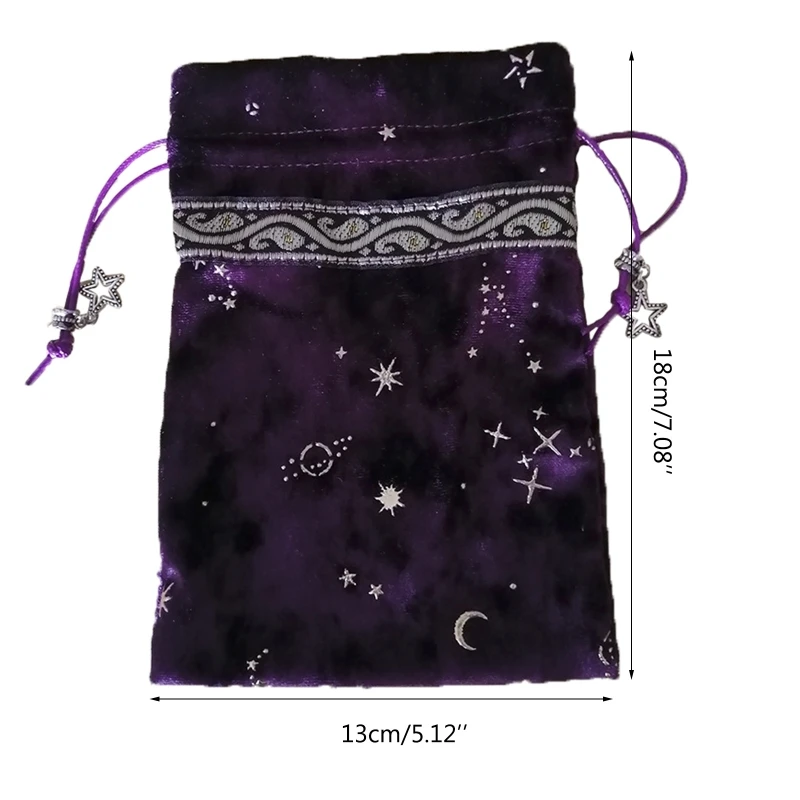 Witch Constellation Energy Crystal Storage Bag Board Game Tarot Oracle Cards Bag Plush Jewelry Drawstring Package
Witch Constellation Energy Crystal Storage Bag Board Game Tarot Oracle Cards Bag Plush Jewelry Drawstring Package