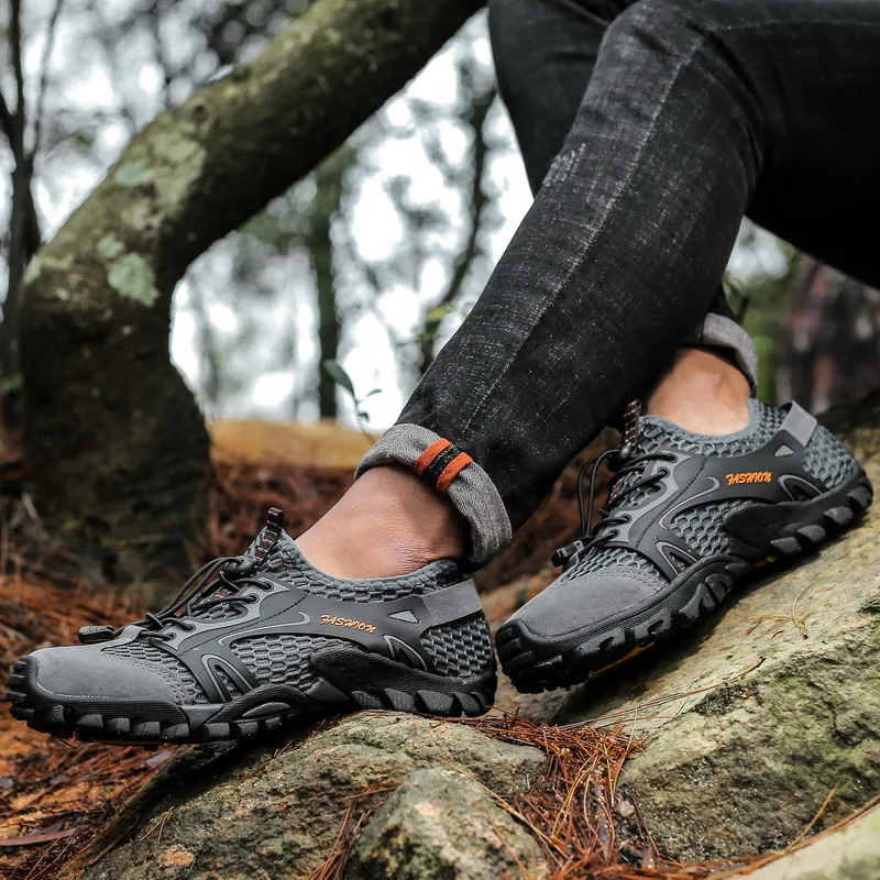 Big Size 50 Men Mountain Hiking Shoes Breathable Male Trekking Shoes Sneaker Outdoor Durable All Terrain Walking Shoes Anti Slip
Big Size 50 Men Mountain Hiking Shoes Breathable Male Trekking Shoes Sneaker Outdoor Durable All Terrain Walking Shoes Anti Slip