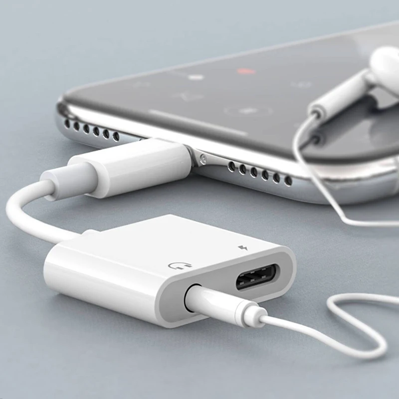 2 In 1 Audio Adapter Charger Earphone Cable For All IOS Phones Aux Jack Headset Lighting 3.5 mm To Headphone Splitter For iPhone
2 In 1 Audio Adapter Charger Earphone Cable For All IOS Phones Aux Jack Headset Lighting 3.5 mm To Headphone Splitter For iPhone