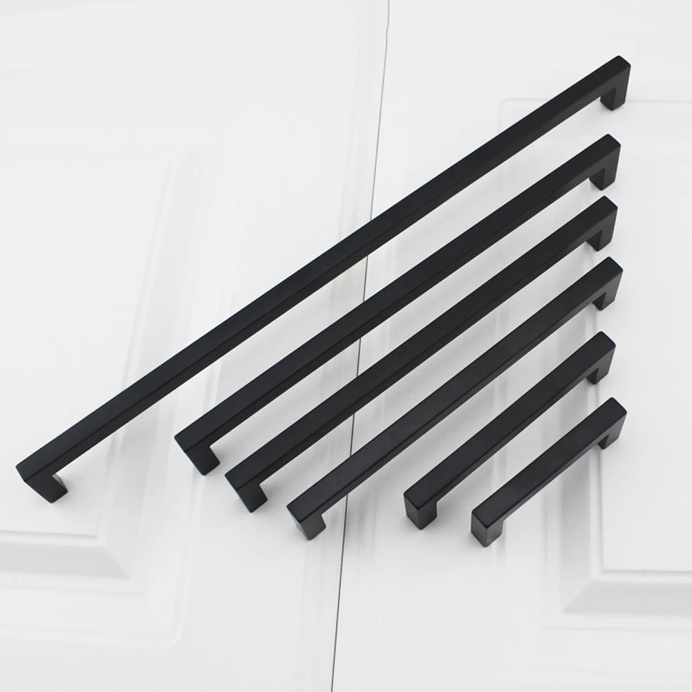 Bathroom Hardware Square Cupboard Drawer Handles Stainless Steel Black Kitchen Cabinet Door Handles Furniture Handles 20Pack
Bathroom Hardware Square Cupboard Drawer Handles Stainless Steel Black Kitchen Cabinet Door Handles Furniture Handles 20Pack