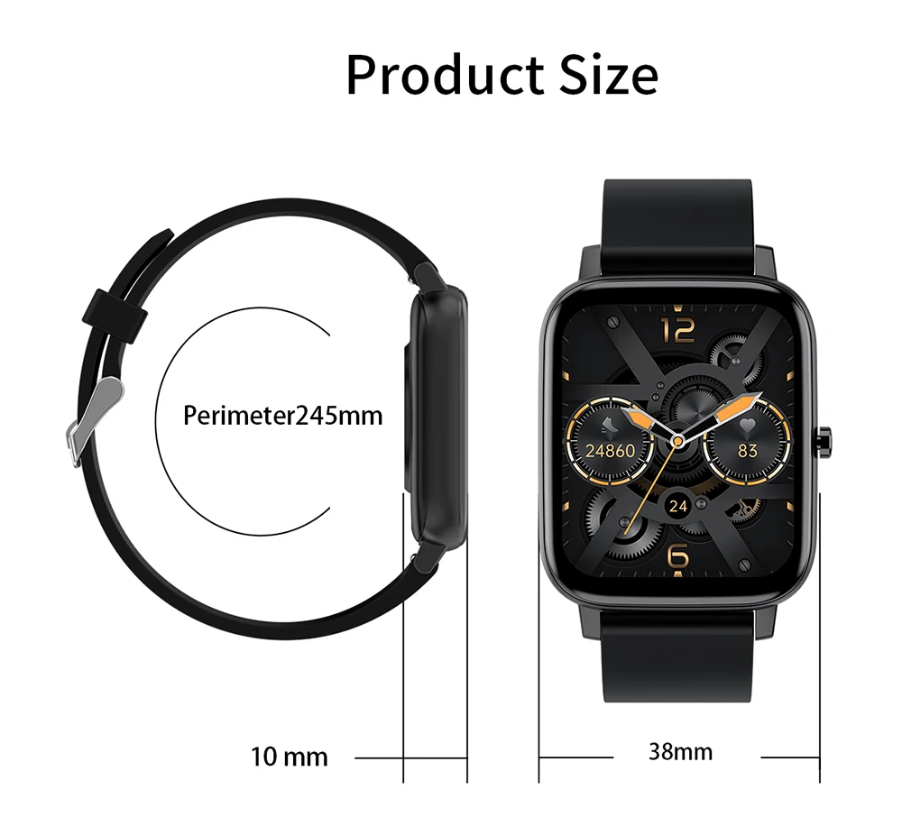 1.69inch NEW Body Temperature Smart Watch Touch Screen Heart Rate Blood Pressure Blood Oxygen Step Tracking For xiaomi apple
1.69inch NEW Body Temperature Smart Watch Touch Screen Heart Rate Blood Pressure Blood Oxygen Step Tracking For xiaomi apple
