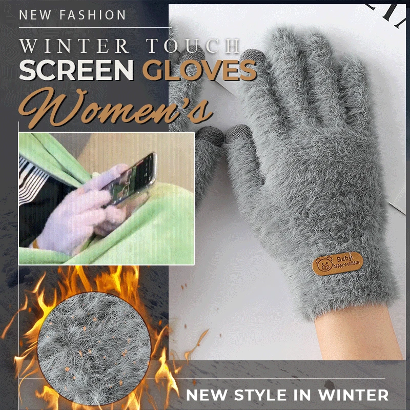 Winter Touch Screen Gloves Women Warm Stretch Knit Mittens Imitation Wool Full Finger Female CrochetThicken
Winter Touch Screen Gloves Women Warm Stretch Knit Mittens Imitation Wool Full Finger Female CrochetThicken