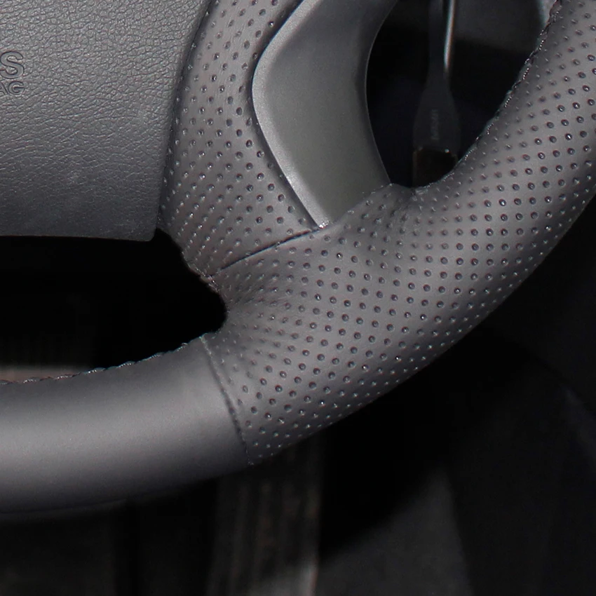LQTENLEO Black Genuine Leather Hand-stitched Car Steering Wheel Cover For Hyundai Sonata 2011 2012 2013 2014
LQTENLEO Black Genuine Leather Hand-stitched Car Steering Wheel Cover For Hyundai Sonata 2011 2012 2013 2014
