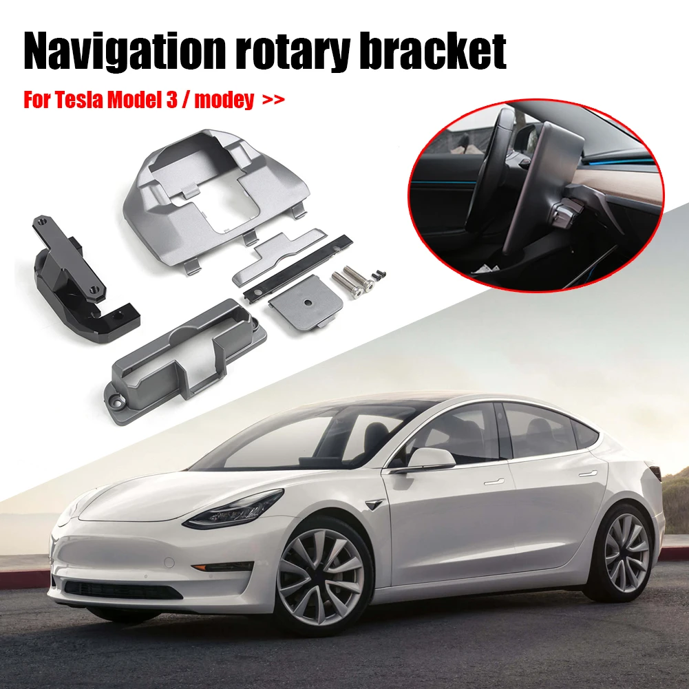 Cold Light Silver Navigation Rotating Bracket for Tesla Model 3Y Screen Rotating Bracket Left Right Rotating
Cold Light Silver Navigation Rotating Bracket for Tesla Model 3Y Screen Rotating Bracket Left Right Rotating