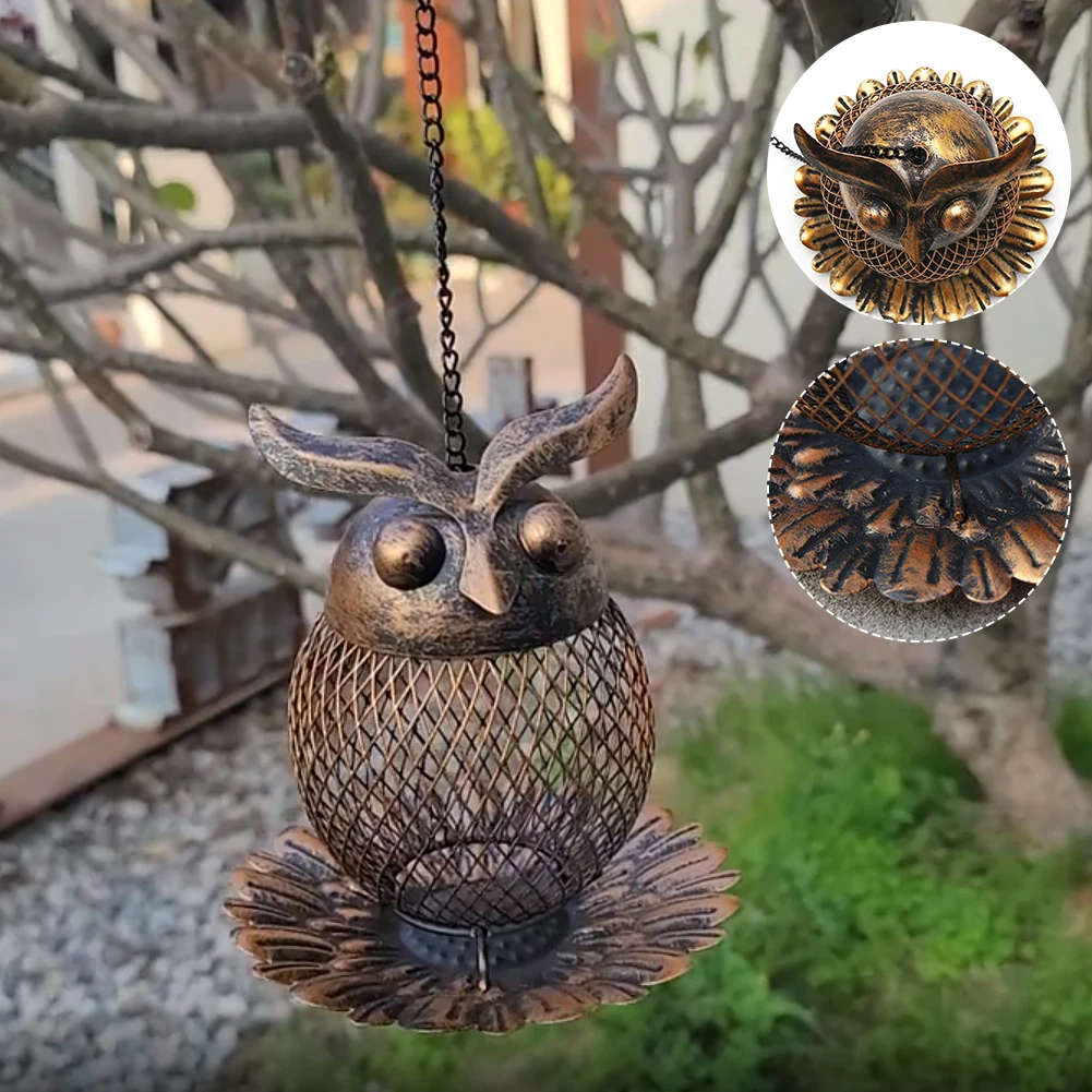 Wrought Iron Owl Hummingbird Bird Feeder Outdoor Garden Decor Pet Supplies Birds Accessories Durable and Practical Bird Feeder
Wrought Iron Owl Hummingbird Bird Feeder Outdoor Garden Decor Pet Supplies Birds Accessories Durable and Practical Bird Feeder