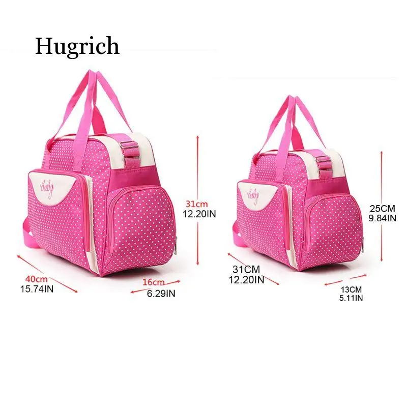 5Pcs/set Multifuntional One Shoulder Diaper Bag Tote Large-Capacity Dot Mummy Maternity Travel Handbag Bottle Holder
5Pcs/set Multifuntional One Shoulder Diaper Bag Tote Large-Capacity Dot Mummy Maternity Travel Handbag Bottle Holder