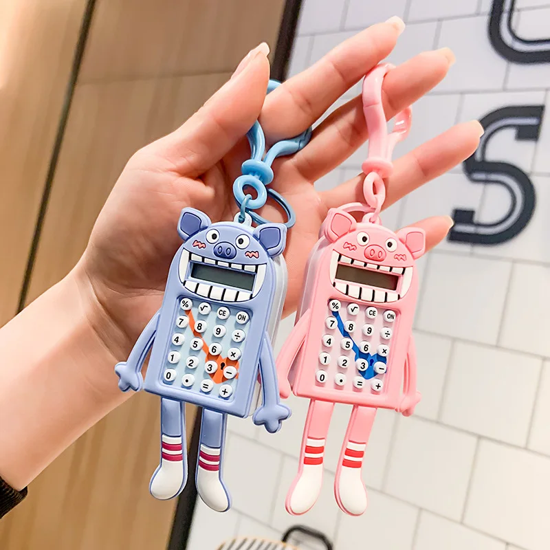 Creative cartoon cute calculator student mini computer small portable keychain pendant
Creative cartoon cute calculator student mini computer small portable keychain pendant