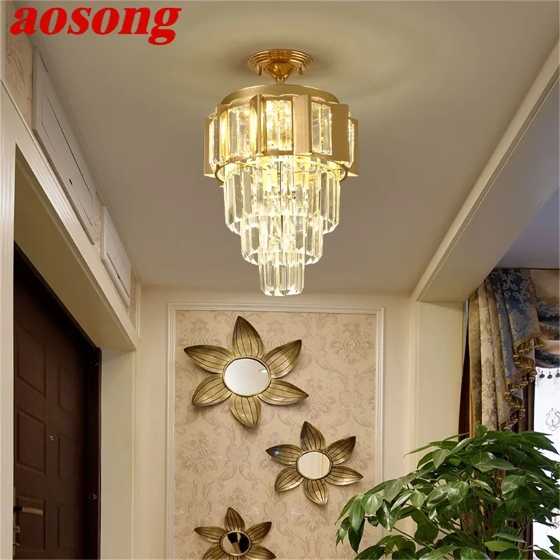 AOSONG Chandelier Lamp Fixtures Crystal Pendant Light Postmodern Luxury Home LED for Aisle Corridor
AOSONG Chandelier Lamp Fixtures Crystal Pendant Light Postmodern Luxury Home LED for Aisle Corridor