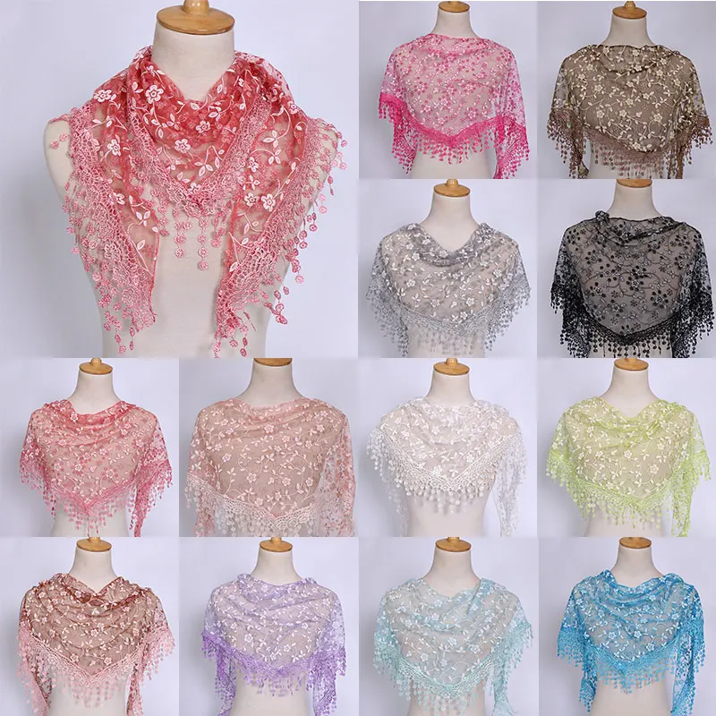 Fashion Lace Tassel Scarf Thin Sheer Triangle Scarf Women Hollow Out Floral Scarves Shawls Shawl Elegant See Through Red Pink
Fashion Lace Tassel Scarf Thin Sheer Triangle Scarf Women Hollow Out Floral Scarves Shawls Shawl Elegant See Through Red Pink