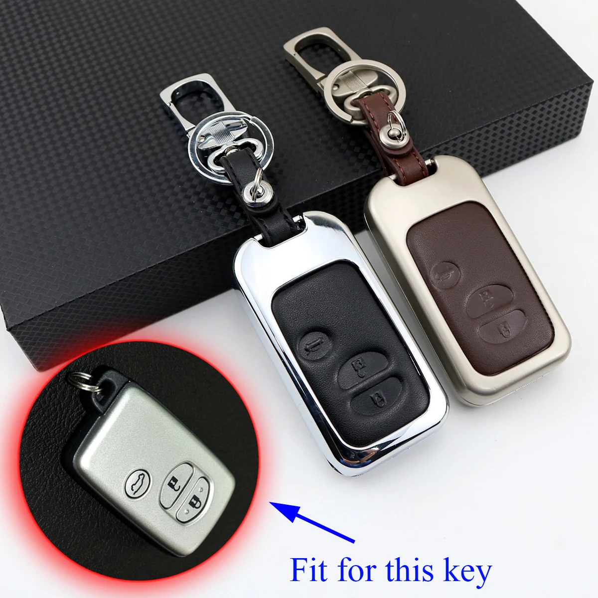 Key Fob Case Bag Holder Box Pack Shell Cover Parts Fit For Toyota Land Cruiser Venza Prado Camry Crown Reiz 3 Button Accessories
Key Fob Case Bag Holder Box Pack Shell Cover Parts Fit For Toyota Land Cruiser Venza Prado Camry Crown Reiz 3 Button Accessories
