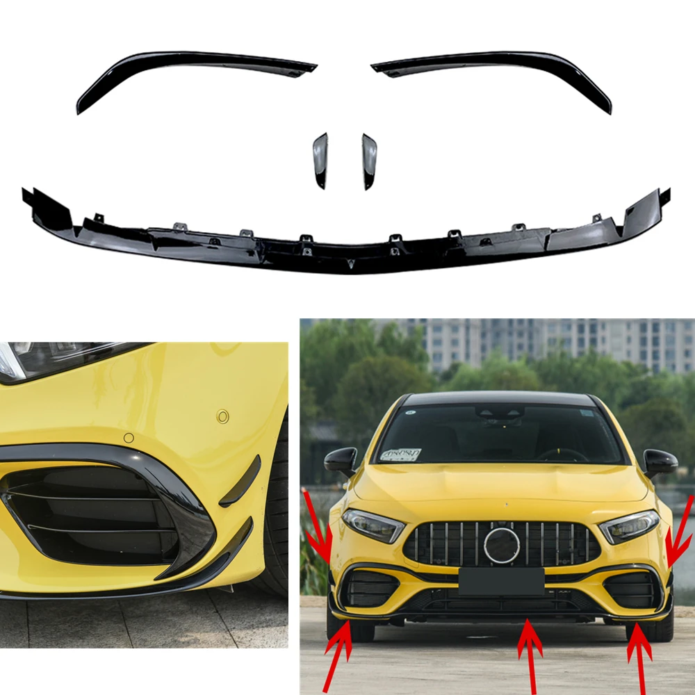 Передний бампер, спойлер, губа для Mercedes Benz W177 A-Class Hatchback 2018 +, глянцевая черная Нижняя противотуманная фара для автомобиля, освещение вентиляц...
Передний бампер, спойлер, губа для Mercedes Benz W177 A-Class Hatchback 2018 +, глянцевая черная Нижняя противотуманная фара для автомобиля, освещение вентиляц...