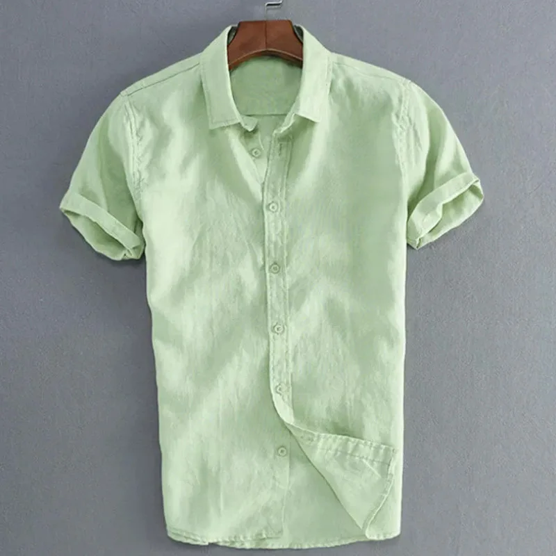 Summer men's casual shirts short-sleeved linen cotton lining Slim-fit men's shirts men's shirts plus size men mens clothing
Summer men's casual shirts short-sleeved linen cotton lining Slim-fit men's shirts men's shirts plus size men mens clothing