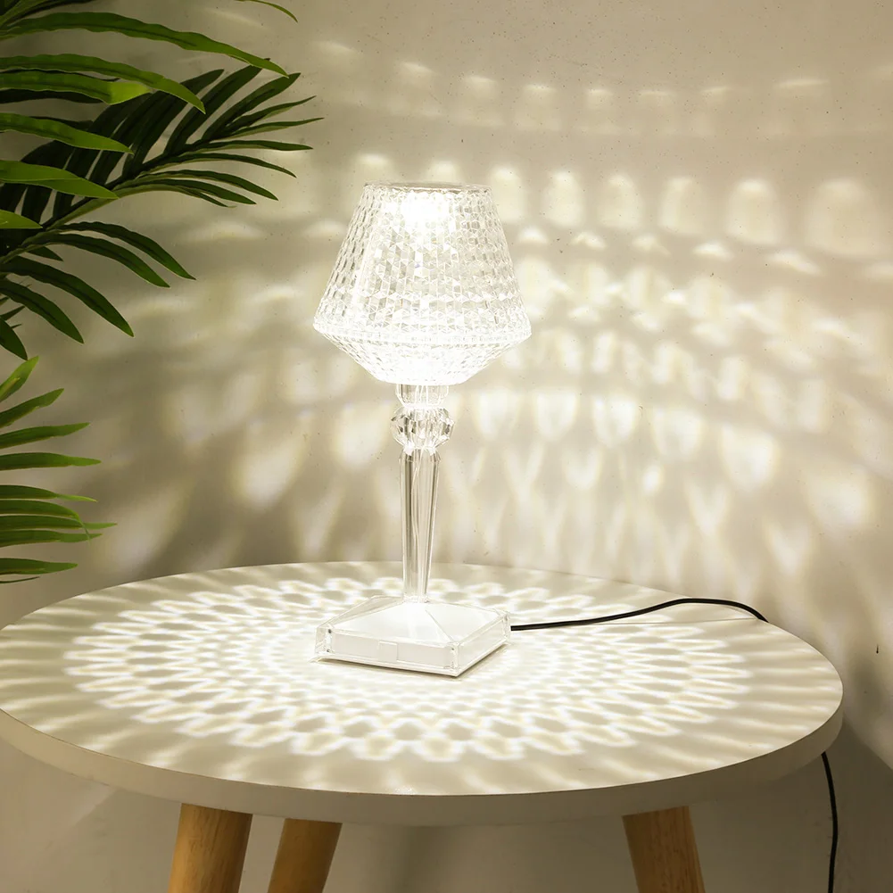 Transparent Crystal Table Light Acrylic Prism Desk Lamp Room Beside Night Lights for Home Office Bedroom Living Room
Transparent Crystal Table Light Acrylic Prism Desk Lamp Room Beside Night Lights for Home Office Bedroom Living Room