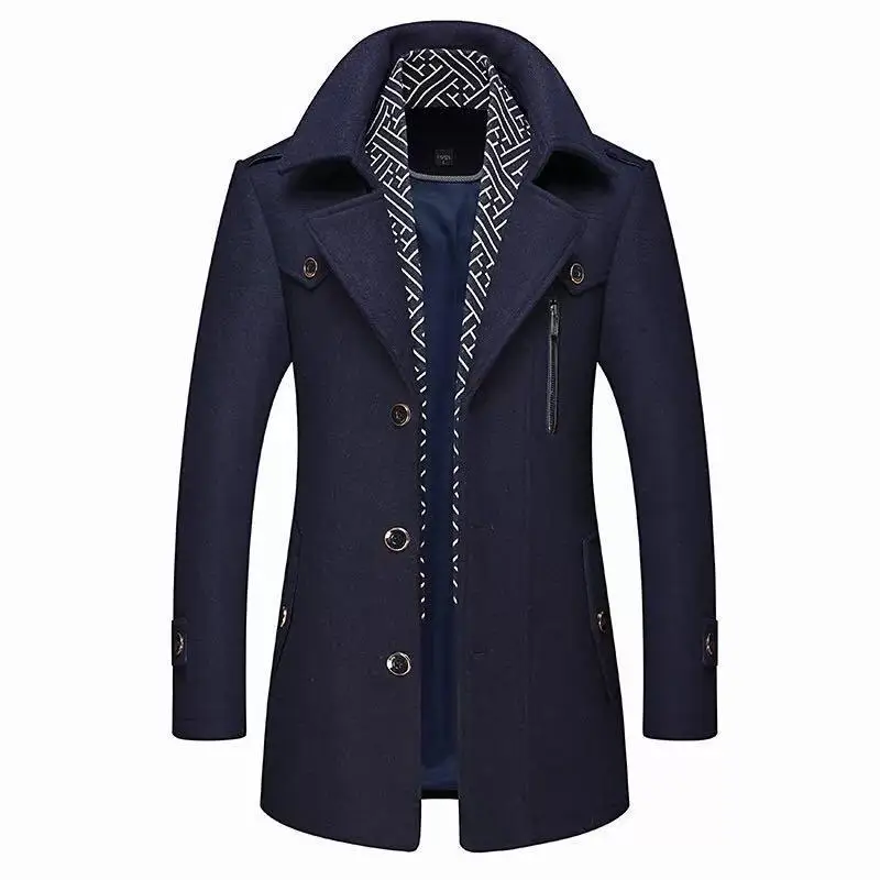 Men's business casual Long Wool & Blends New Male Autumn Single Breasted woolen coats outwear Windbreaker US Size
Men's business casual Long Wool & Blends New Male Autumn Single Breasted woolen coats outwear Windbreaker US Size