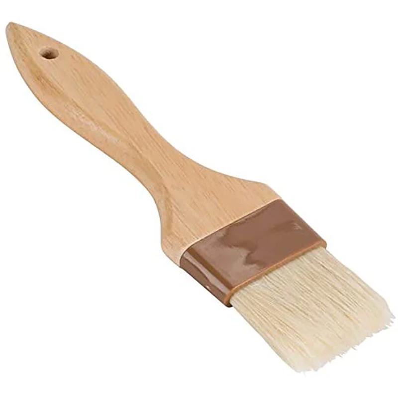 Pastry Brush With Boar Bristles And Lacquered Hardwood Handle, Basting BBQ Marinade Brush, Kitchen/Cooking Brushes
Pastry Brush With Boar Bristles And Lacquered Hardwood Handle, Basting BBQ Marinade Brush, Kitchen/Cooking Brushes