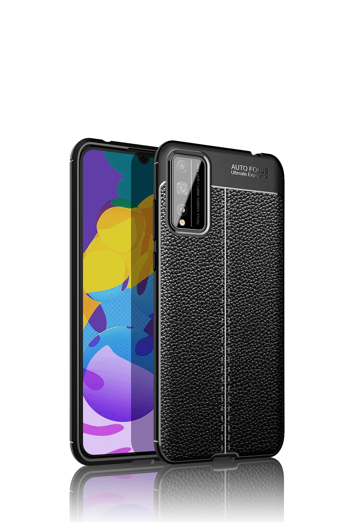 Мягкий кожаный чехол с личи для телефона Honor Play4t Pro защитный задней крышки Huawei Play 4t