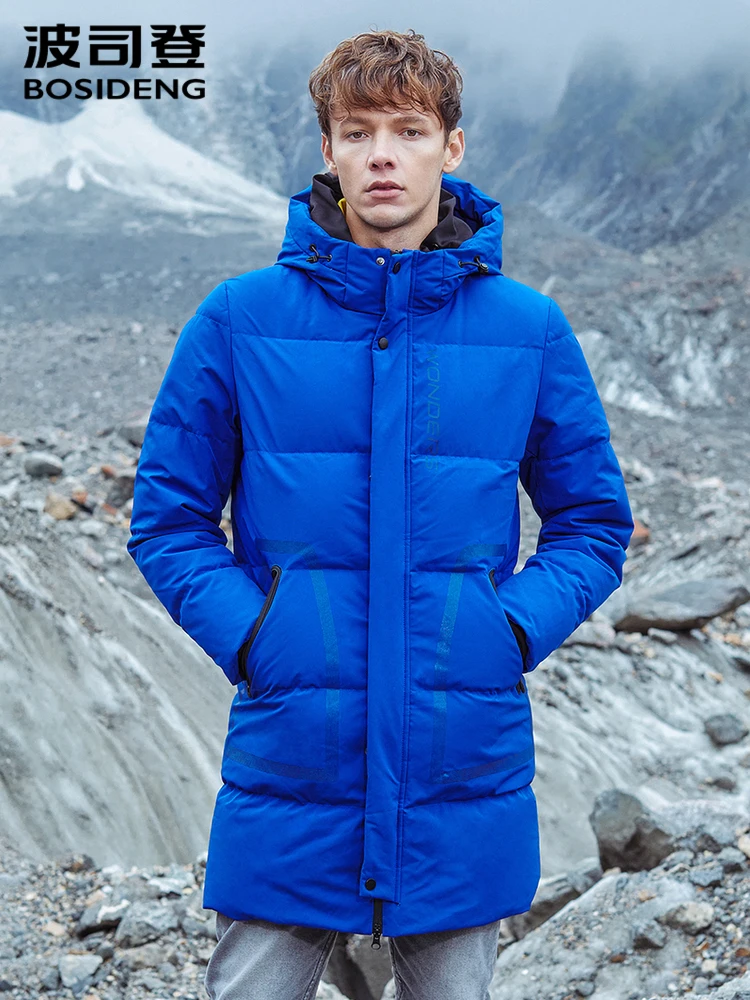 BOSIDENG Medium length hooded down jacket for men warm casual winter fashion coat B80142005
BOSIDENG Medium length hooded down jacket for men warm casual winter fashion coat B80142005