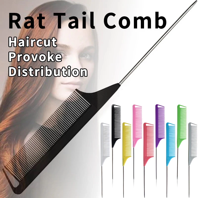 

1PC Stainless Steel Spike Hair comb Anti-static Hair Dye Combs Hair Care Hair Brush Hairdressing Styling Tool Hair Trimmer