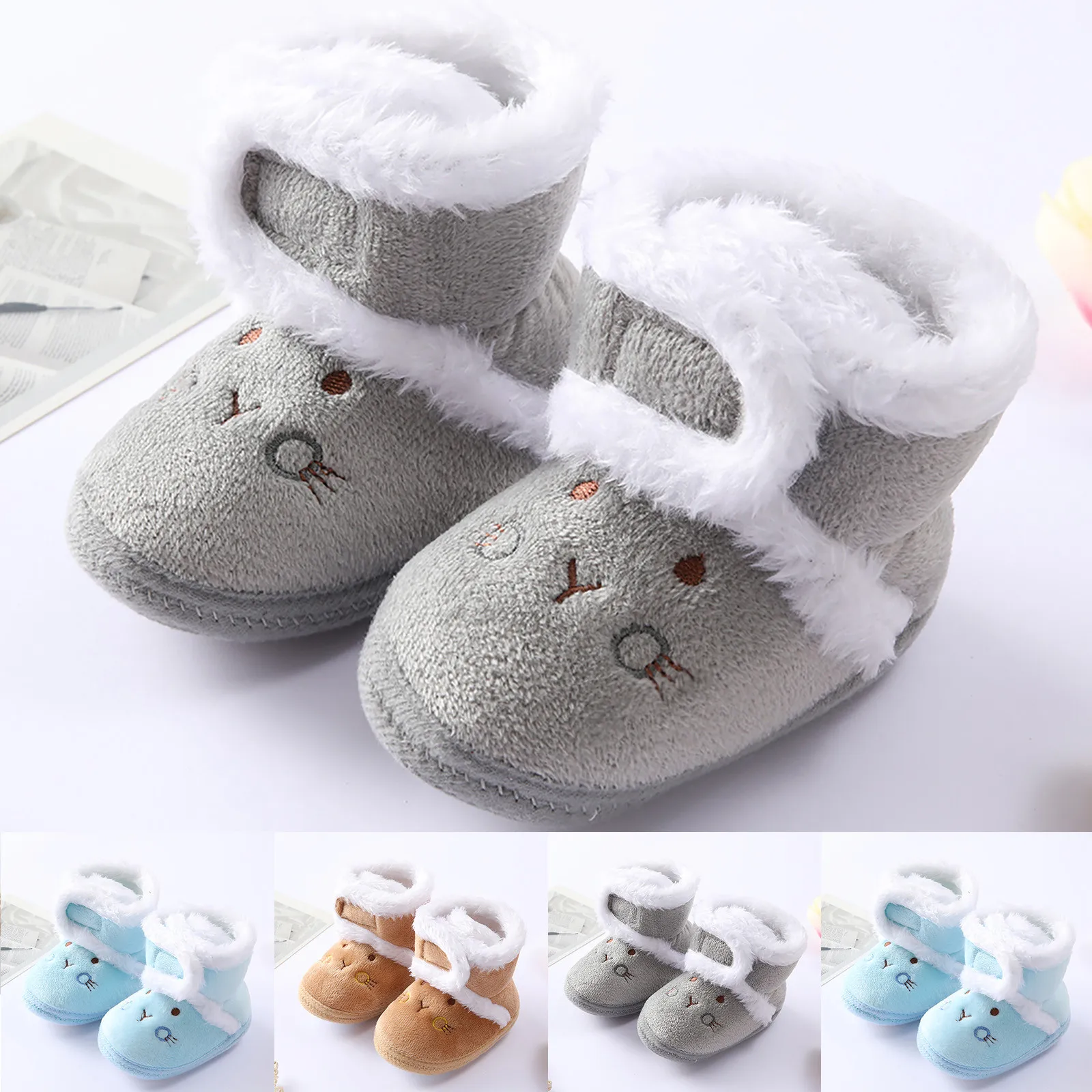 Autumn Winter Baby Boots Warm Shoes Baby Girl Winter Cute Thick Fashion Toddler Fuzzy Balls First Walkers Kid Shoes 0-18M
Autumn Winter Baby Boots Warm Shoes Baby Girl Winter Cute Thick Fashion Toddler Fuzzy Balls First Walkers Kid Shoes 0-18M