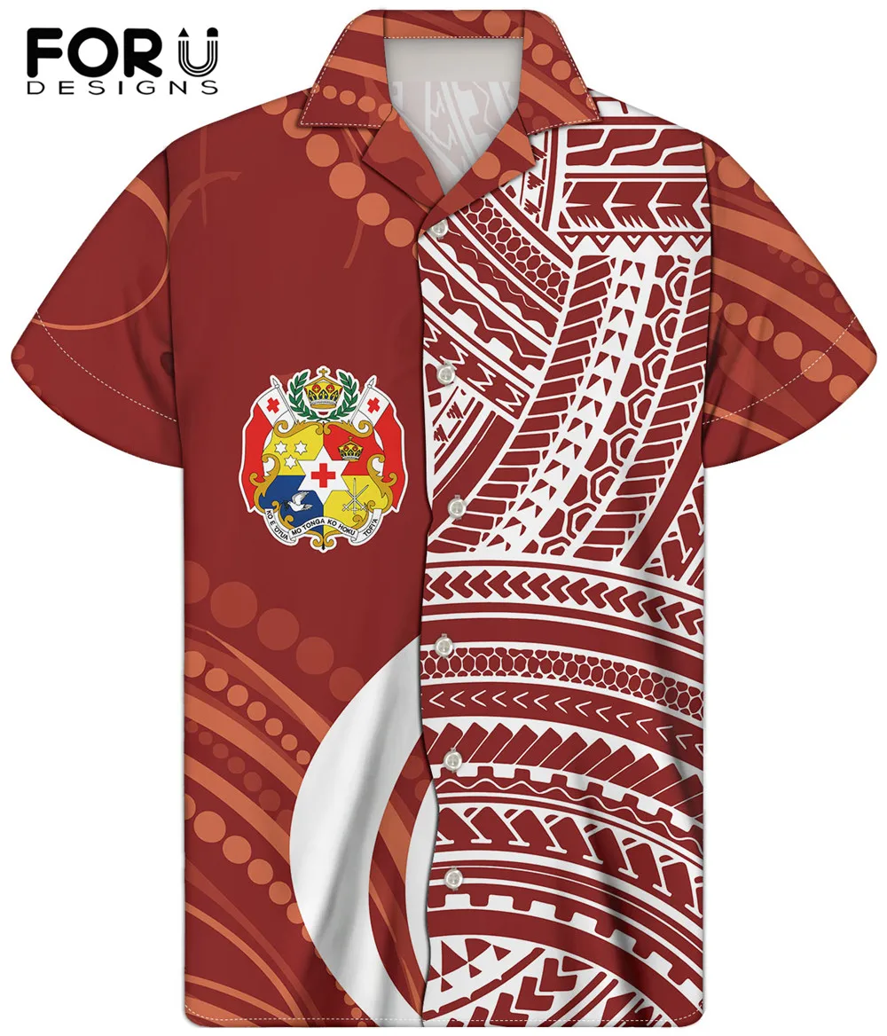 FORUDESIGNS Hawaiian Shirts for Men Samoa Tonga Polynesian Tribe Print Summer Men's Casual Shirt Turn Down Collar Button Hombre
FORUDESIGNS Hawaiian Shirts for Men Samoa Tonga Polynesian Tribe Print Summer Men's Casual Shirt Turn Down Collar Button Hombre