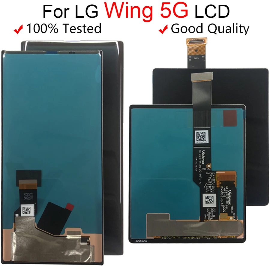 Original For LG Wing 5G LCD Touch Screen Digitizer Assembly For LG Wing 5G Auxiliary Screen LCD Replacement Parts
Original For LG Wing 5G LCD Touch Screen Digitizer Assembly For LG Wing 5G Auxiliary Screen LCD Replacement Parts