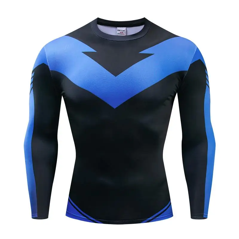 Long sleeve Nightwing 3D Printed T shirts Men Compression Shirts 2021 Character Comics Tops For Male Cosplay Costume Clothing
Long sleeve Nightwing 3D Printed T shirts Men Compression Shirts 2021 Character Comics Tops For Male Cosplay Costume Clothing