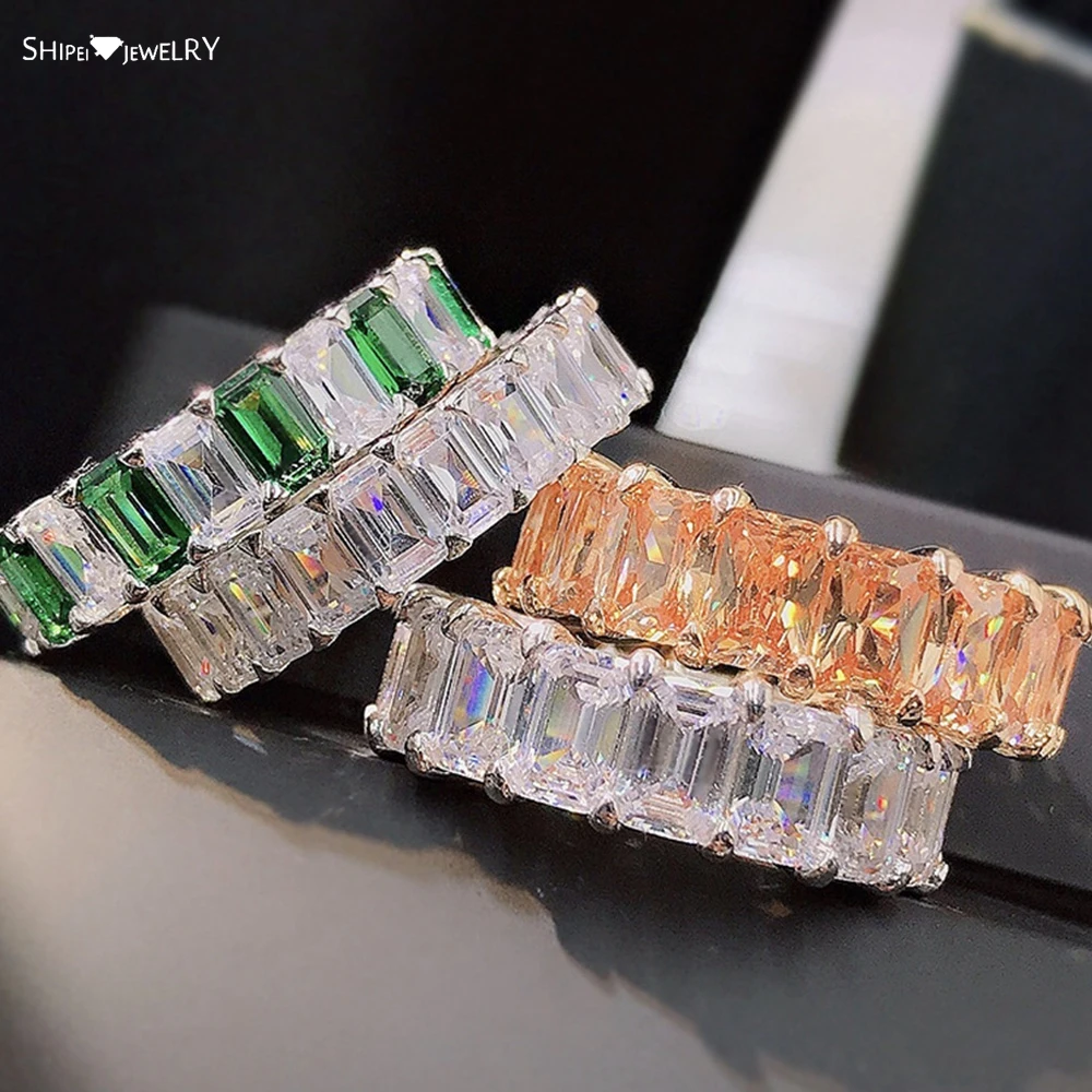 Shipei 100% 925 Sterling Silver Radiant Emerald Cut Created Moissanite Gemstone Party Ring For Women Fine Jewelry Band Wholesale
Shipei 100% 925 Sterling Silver Radiant Emerald Cut Created Moissanite Gemstone Party Ring For Women Fine Jewelry Band Wholesale
