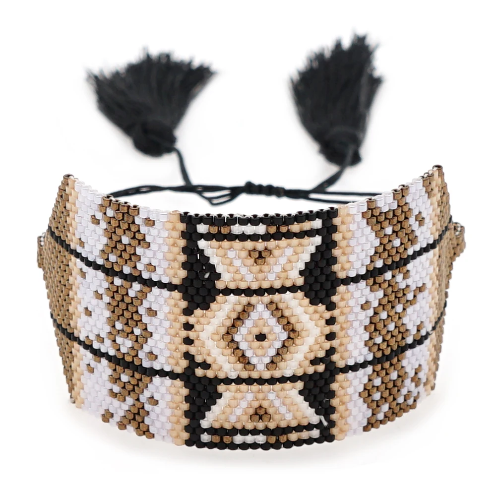 YASTYT Miyuki Beads Wrap Bracelet Turkish Evil Eye Bracelets Pulsera Femme 2021 Women Handmade Woven Jewelry Gift For Friends
YASTYT Miyuki Beads Wrap Bracelet Turkish Evil Eye Bracelets Pulsera Femme 2021 Women Handmade Woven Jewelry Gift For Friends