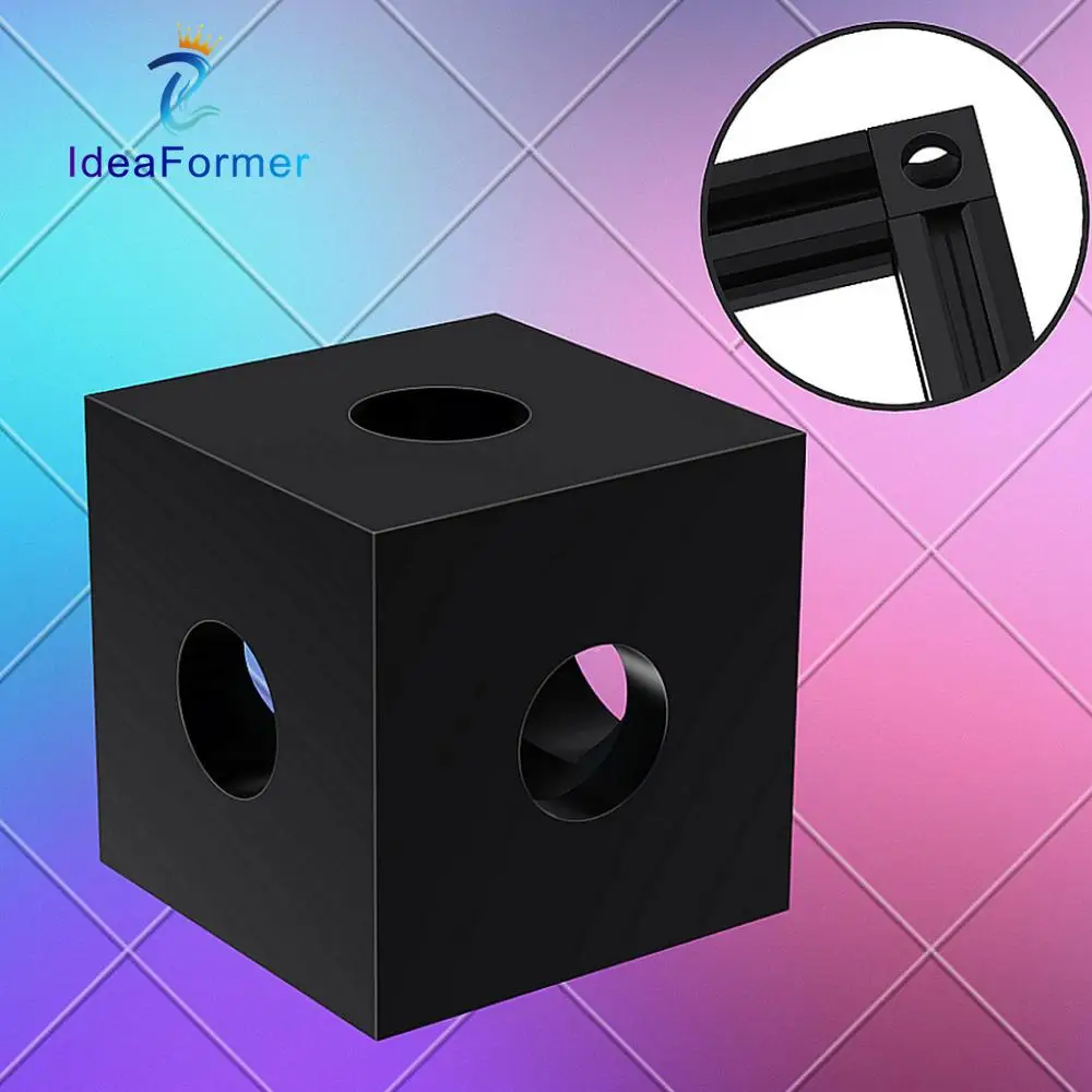 3D Printer 2020 Aluminum Cube Prism Connector Wheel Regulator Corner V-slot Three Way Corner Bracket For Openbuilds 2020 Profile
3D Printer 2020 Aluminum Cube Prism Connector Wheel Regulator Corner V-slot Three Way Corner Bracket For Openbuilds 2020 Profile